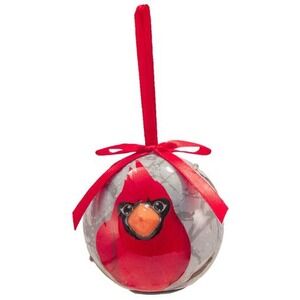 Twinkling Treasures 3D Blinking Christmas Ornament -‎ 3.5" - RED CARDINAL BIRD